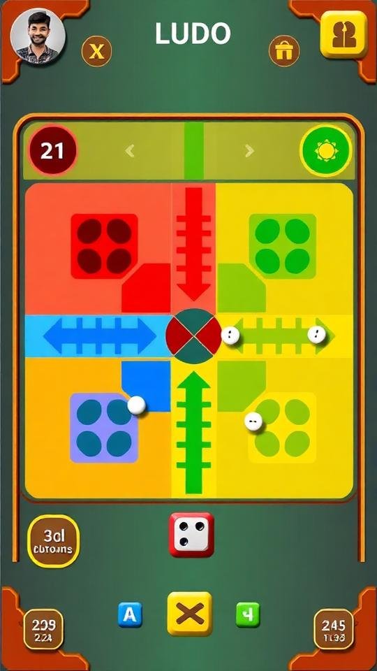 Ludo board gameplay screenshot